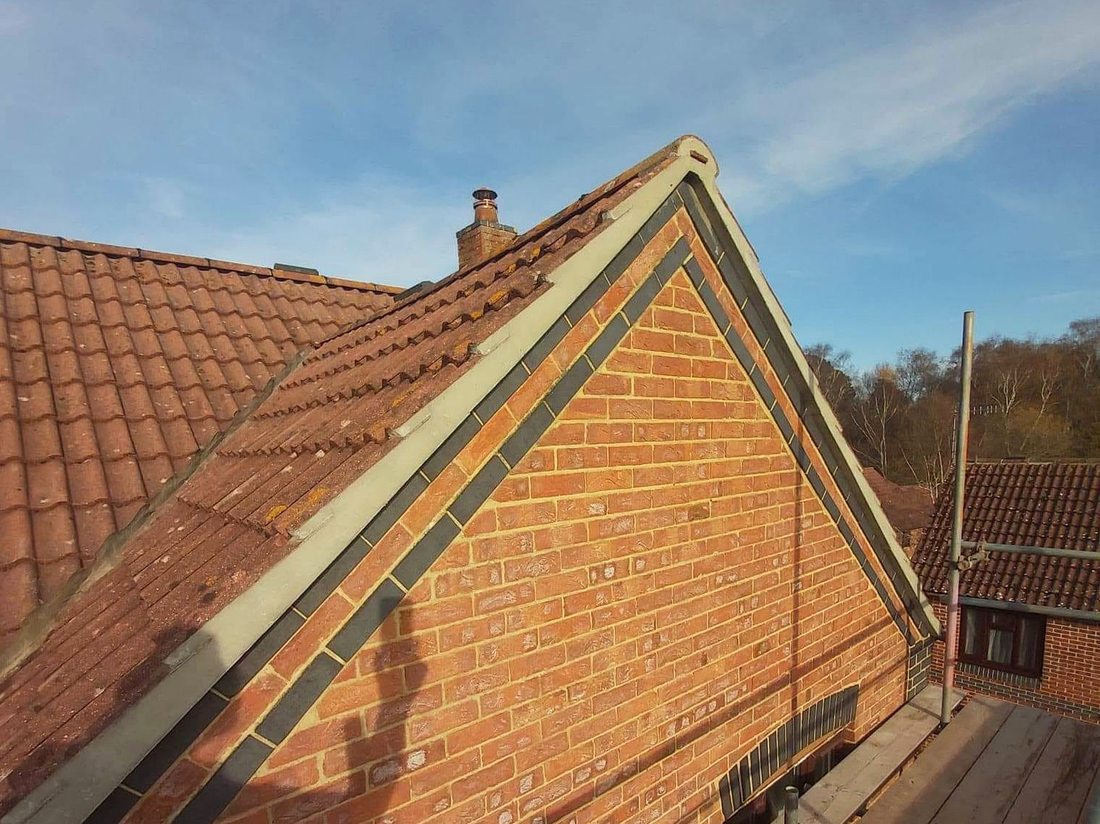 Gable end repointed