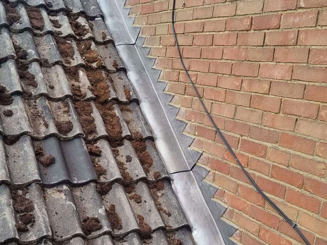 New lead valley and flashing